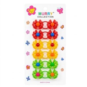 Colorful flower design hair bubbles from Murry Collection