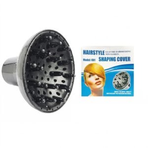Black hair diffuser attachment for enhancing curls and reducing frizz