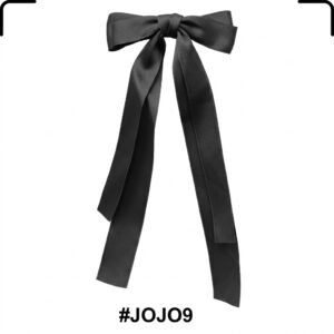 Fancy JoJo Hair Clip in Black with Long Tail