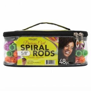 Magic Precious Curl Spiral Rods in assorted colors for hair styling