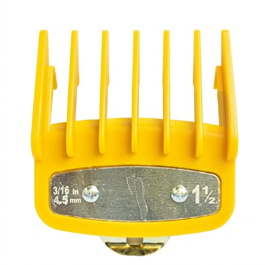 Clipper Extension with Metil Size No. 1.5 in yellow for salon use