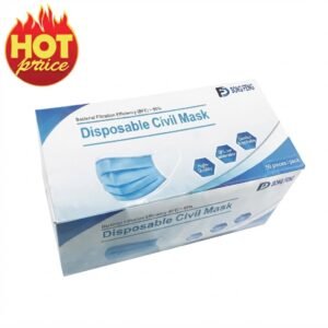 Disposable Civil Mask 50pcs Box - 3-Ply Protective Face Mask #MASK