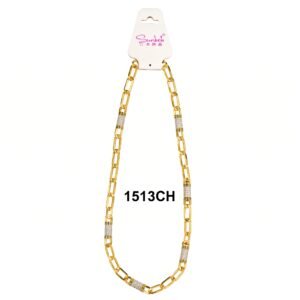 Sunbelle Gold & Silver Neck Chain Elegant Design #1513CH
