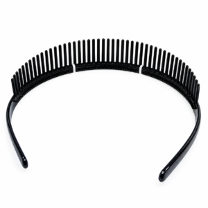 Plastic Head Band with Long Teeth Black Colour #PP38