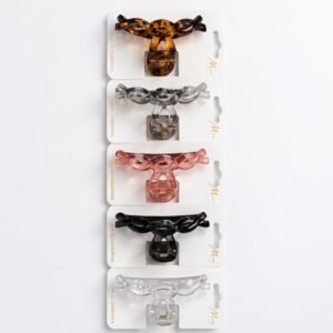 Murry Collection Medium Mix Colour Jaw Clip 5pc #CL908